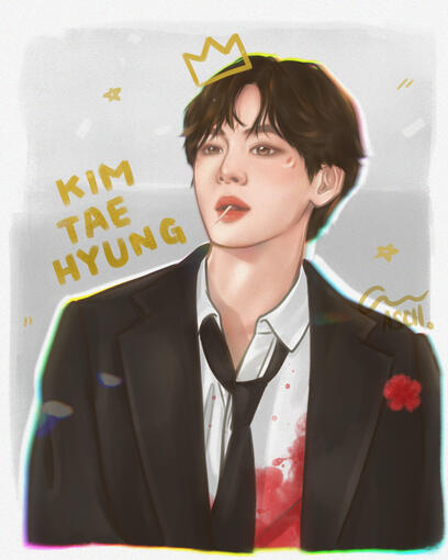 V's 26th B-Day 2021 fanart